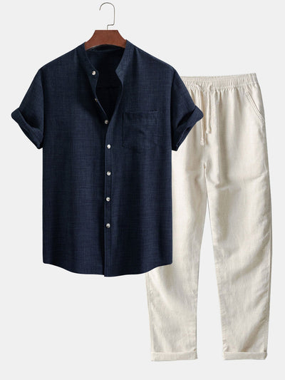 Matteo –  Linen Shirt & Trousers Set