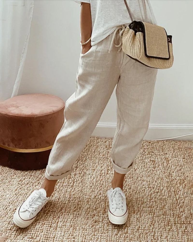 Livia - Stylish linen trousers