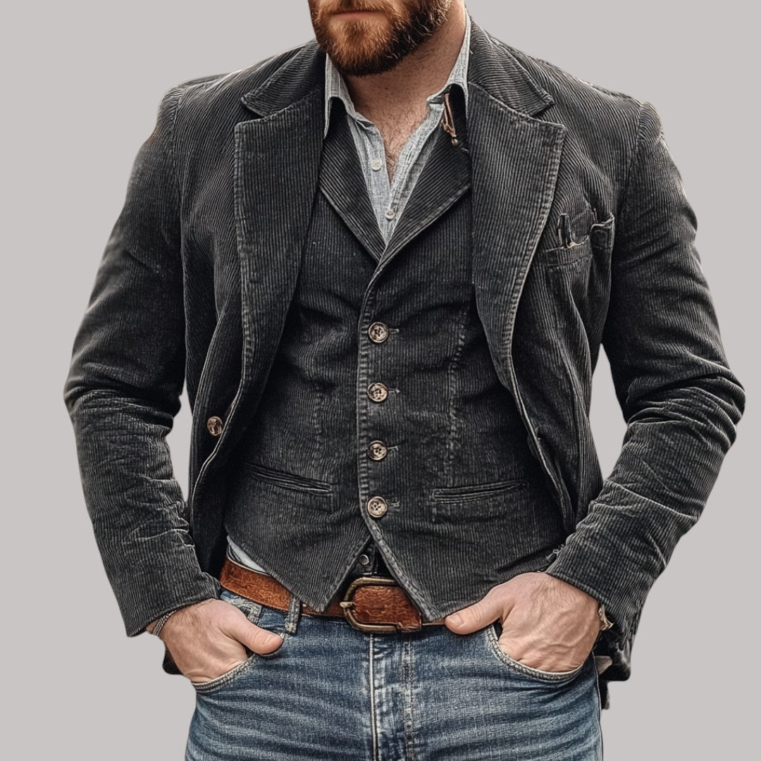 Edward – Vintage Blazer & Waistcoat Set