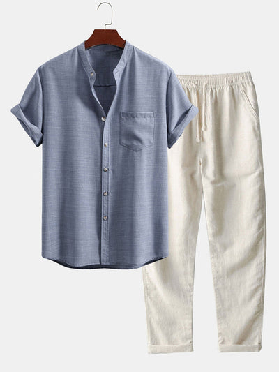 Matteo –  Linen Shirt & Trousers Set