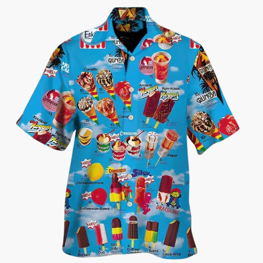 Aloha – Summer Shirt with Ice Print