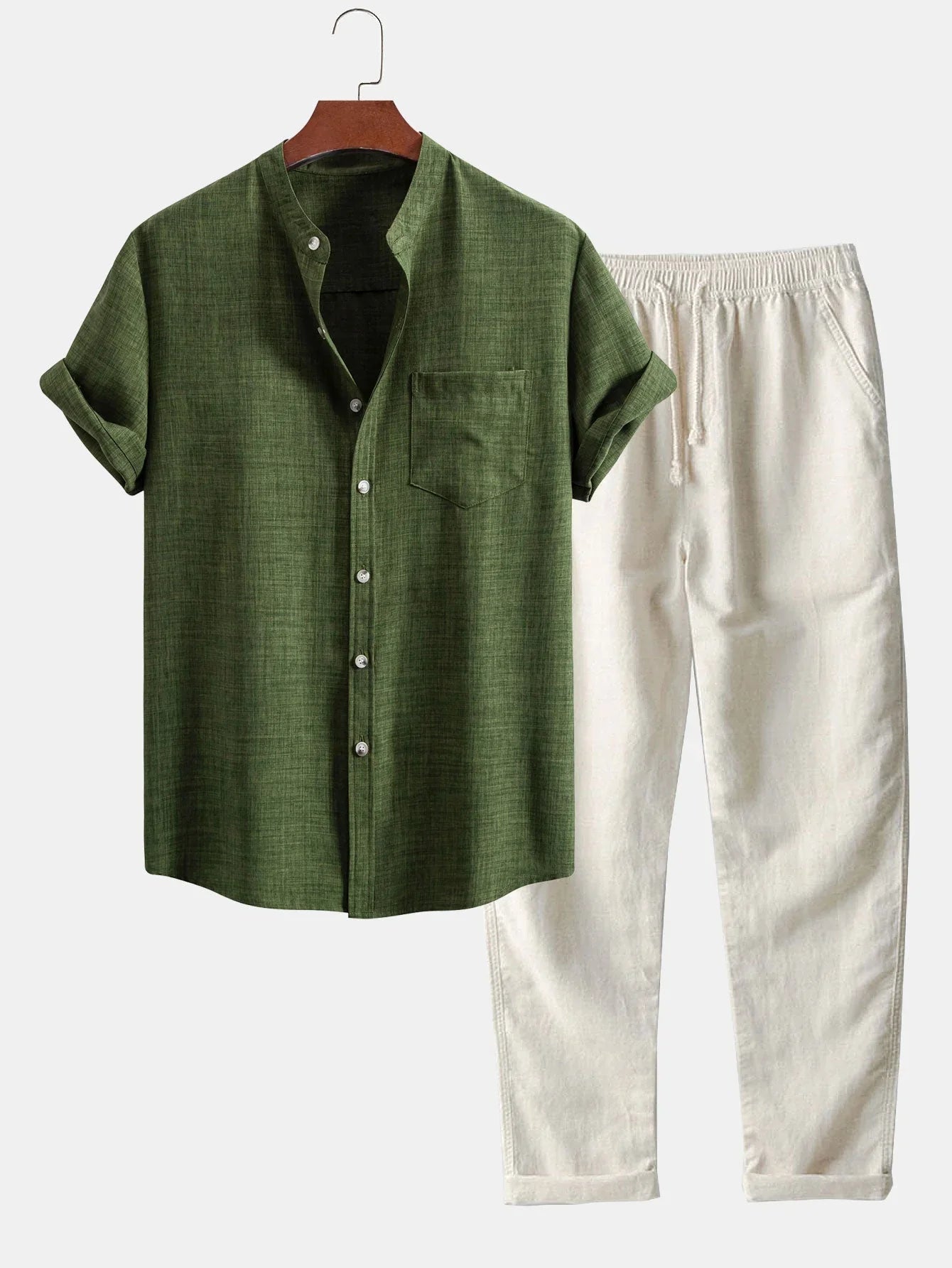 Matteo –  Linen Shirt & Trousers Set