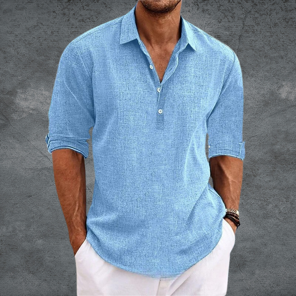 Noa – Lightweight Open Collar Shirt
