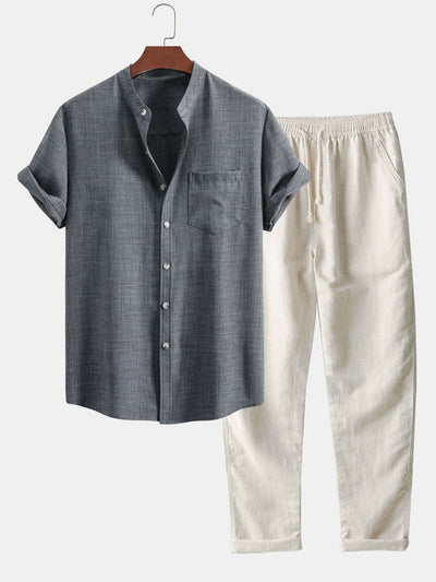 Matteo –  Linen Shirt & Trousers Set