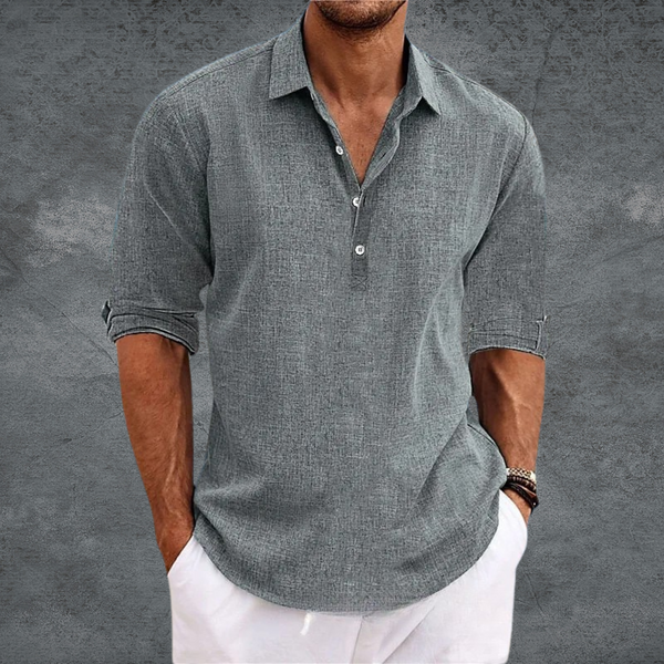 Noa – Lightweight Open Collar Shirt
