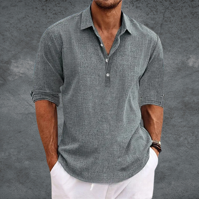 Noa – Lightweight Open Collar Shirt