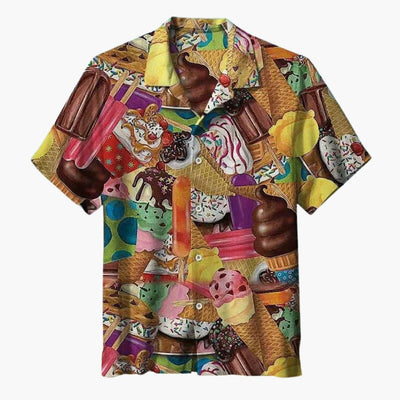 Aloha – Summer Shirt with Ice Print