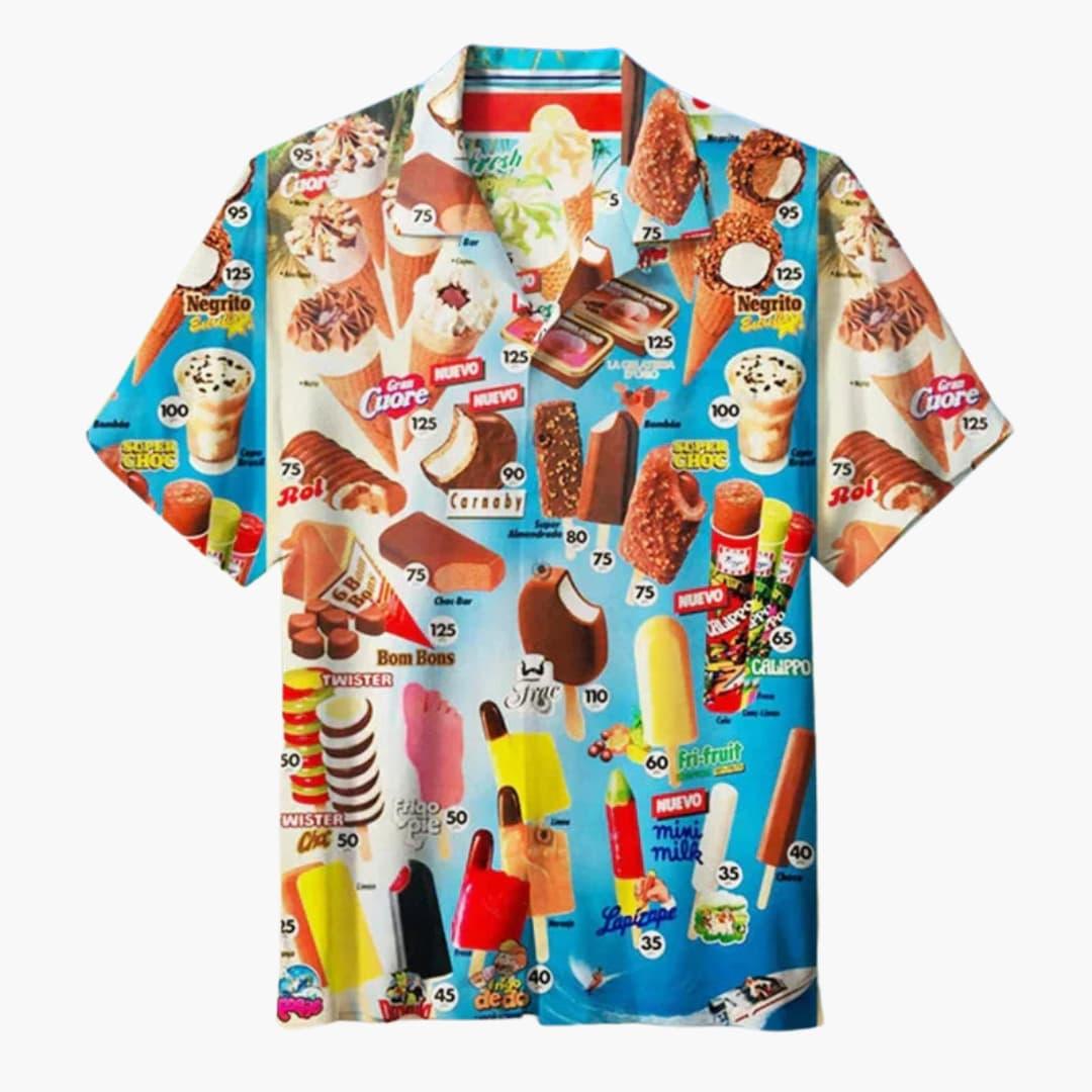 Aloha – Summer Shirt with Ice Print