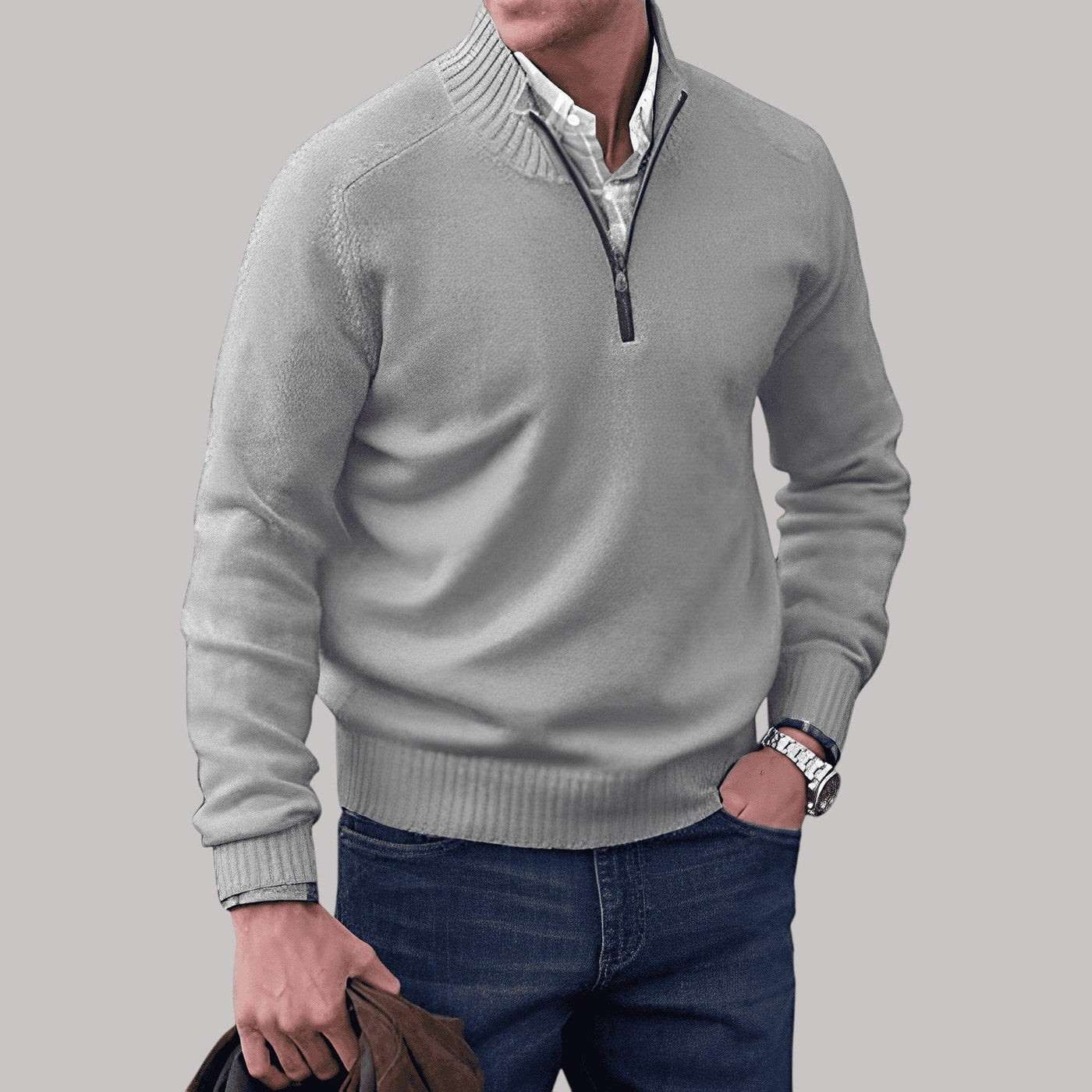 Melvin – Cotton Zip Sweater