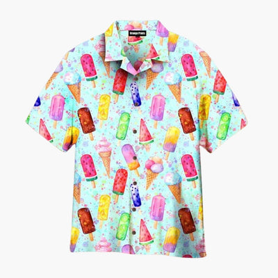 Aloha – Summer Shirt with Ice Print
