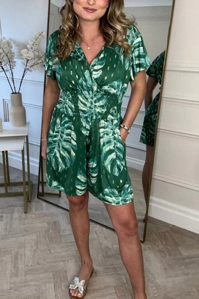 Florena – Casual Floral Print Jumpsuit
