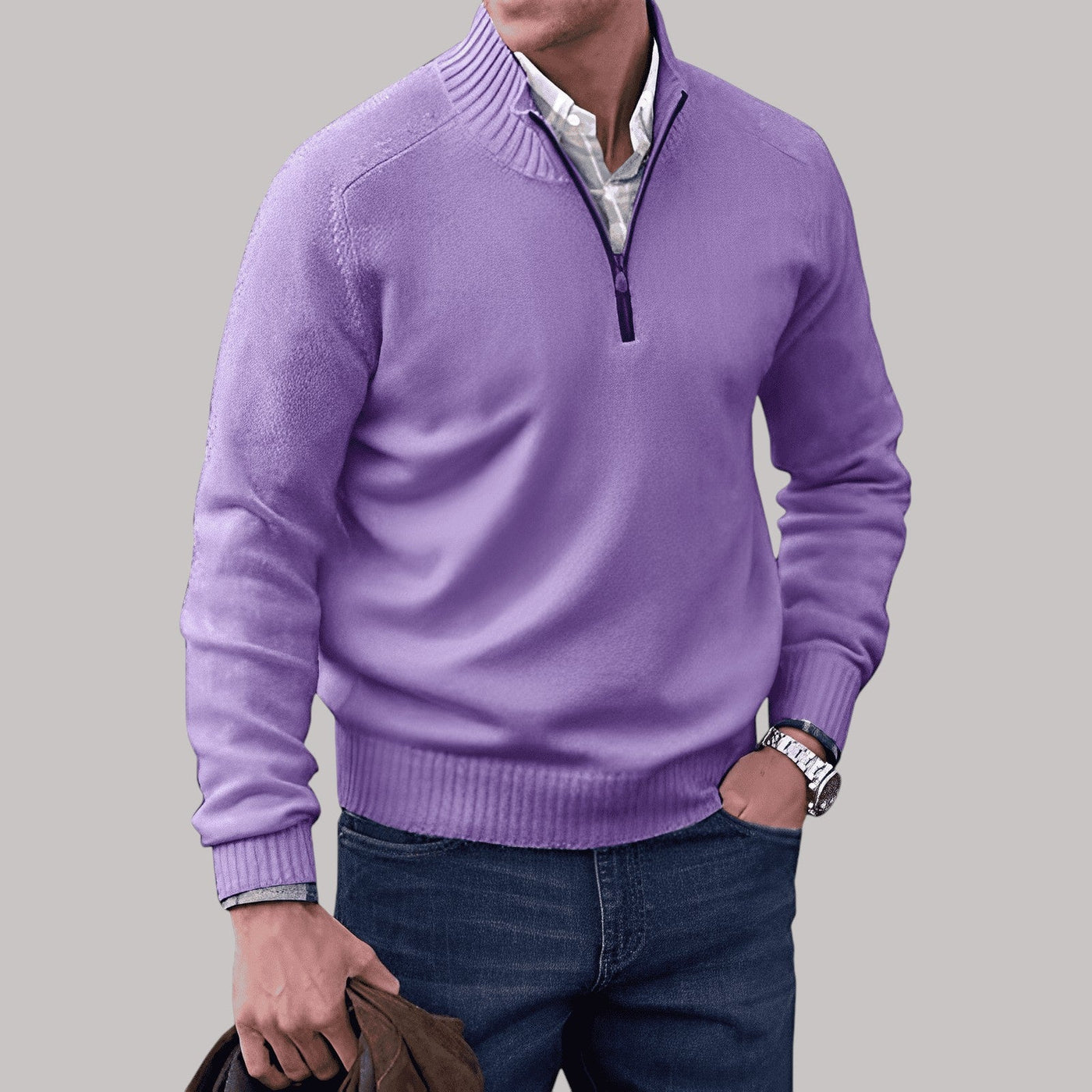 Melvin – Cotton Zip Sweater