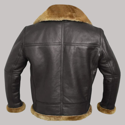 Enzo – Vintage Vegan Leather Bomber Jacket