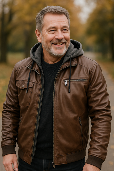 Damon – Leather Winter Jacket