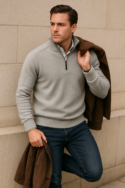 Melvin – Cotton Zip Sweater