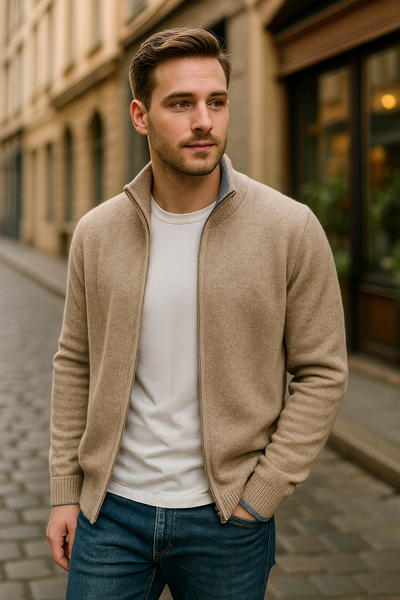 Harrison – Luxury Cashmere Zip Vest