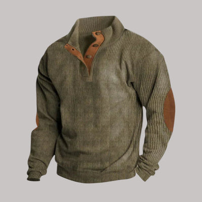 Jacob – Quarter-Button Knit Sweater