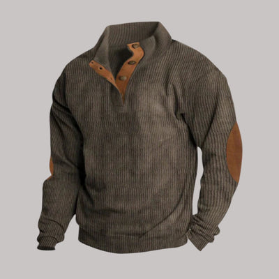 Jacob – Quarter-Button Knit Sweater