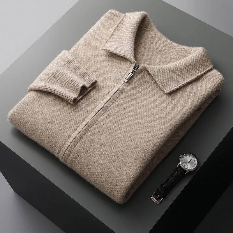 Maxwell – Old Money Cashmere Zip Jacket