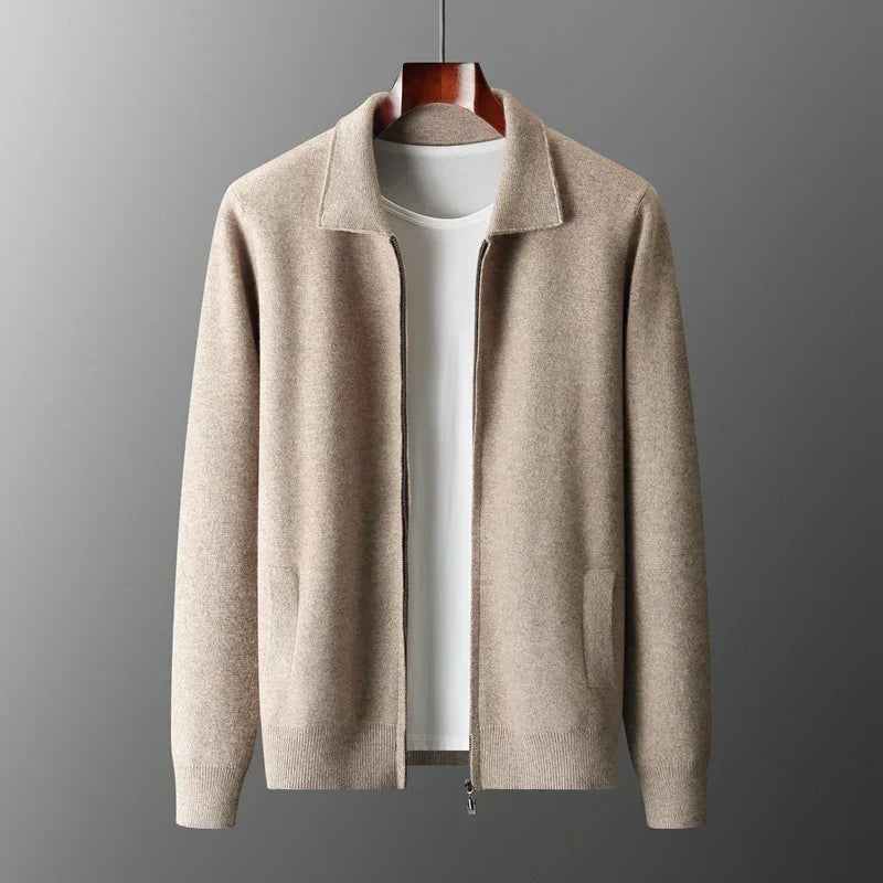 Maxwell – Old Money Cashmere Zip Jacket