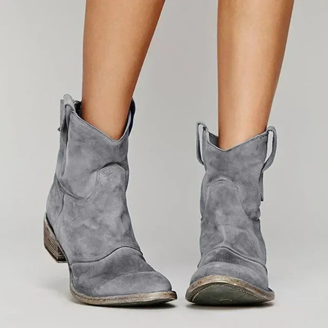 Sabine – Vintage Western Ankle Boots