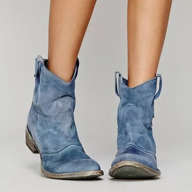 Sabine – Vintage Western Ankle Boots