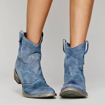 Sabine – Vintage Western Ankle Boots