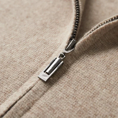 Maxwell – Old Money Cashmere Zip Jacket