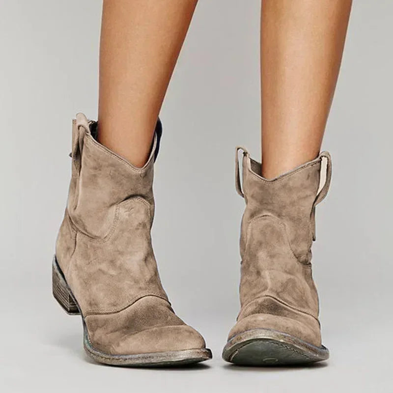Sabine – Vintage Western Ankle Boots