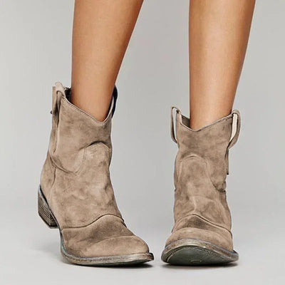 Sabine – Vintage Western Ankle Boots