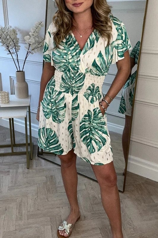 Florena – Casual Floral Print Jumpsuit